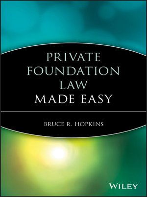 cover image of Private Foundation Law Made Easy